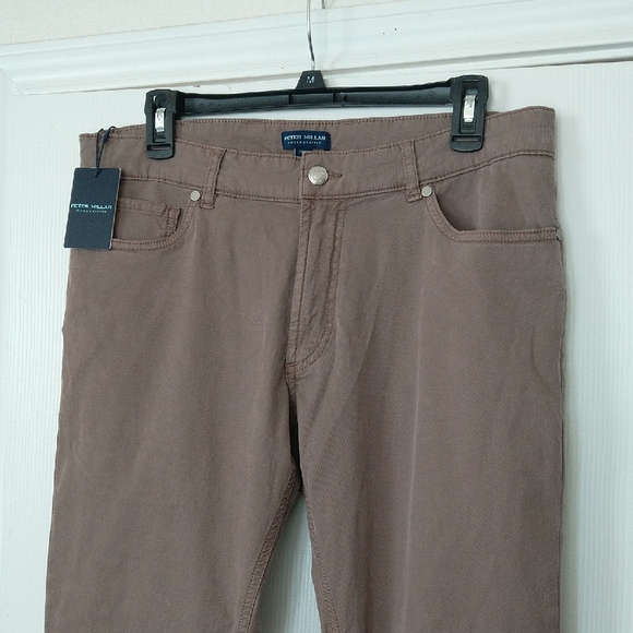 Peter Millar Crown Crafted Five Pockets PantsMe0xb60fb Nick Brown Sz 34/32 Nwt